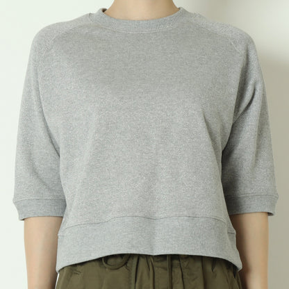 ラメブレンド裏毛ラグラントップス  16211