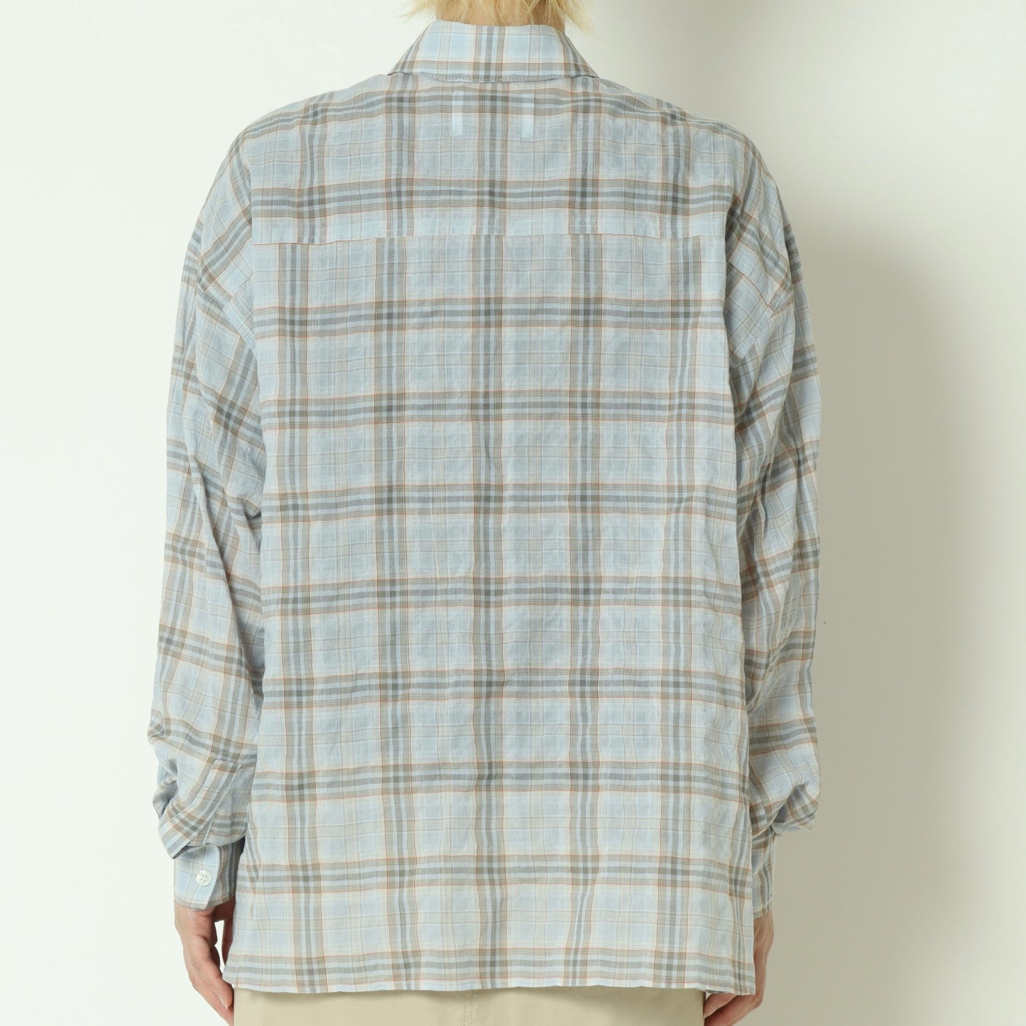 チェック柄シャツブラウス  24071