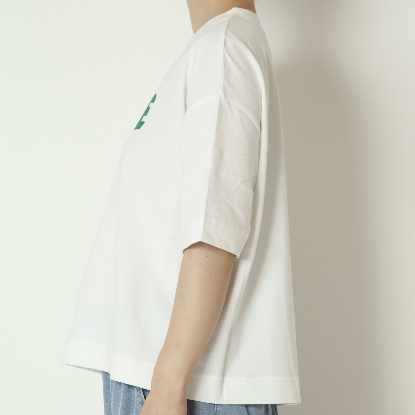 テープロゴ五分袖Tシャツ　14142