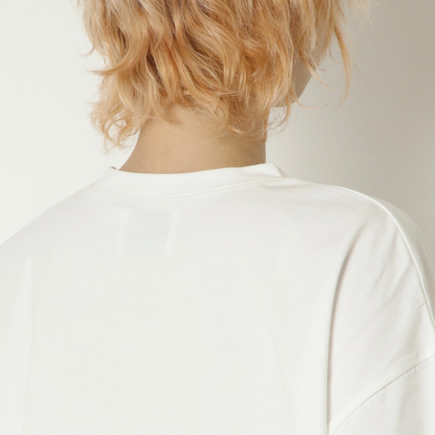 テープロゴ五分袖Tシャツ　14142
