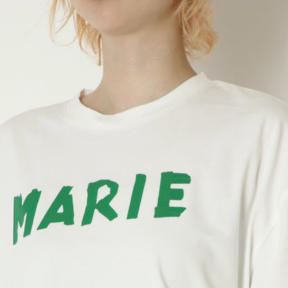 テープロゴ五分袖Tシャツ　14142