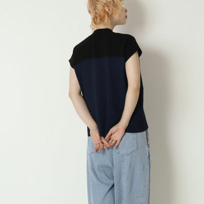 配色ハイネックニットプルオーバー　95211
