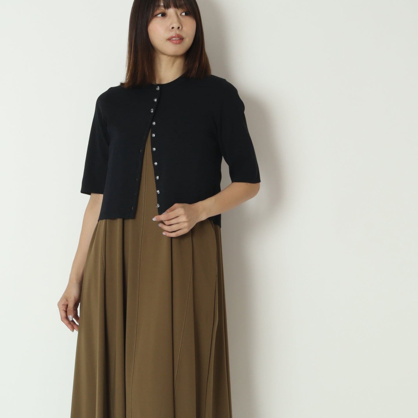 UVカットドライタッチニットカーディガン　95214