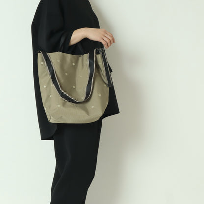 ドット刺繍ナイロン2wayショルダー　010080100