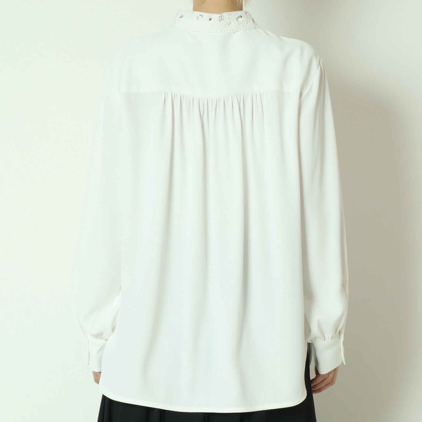 2wayレース衿とろみシャツ  793203