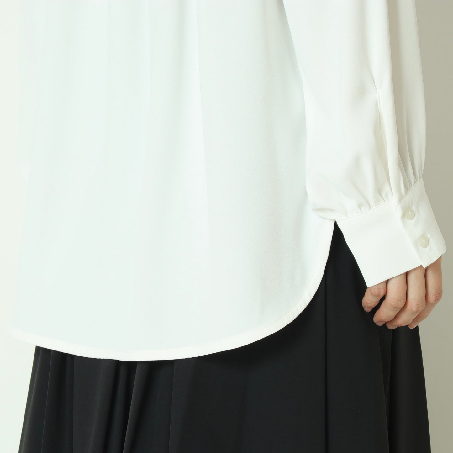 2wayレース衿とろみシャツ  793203