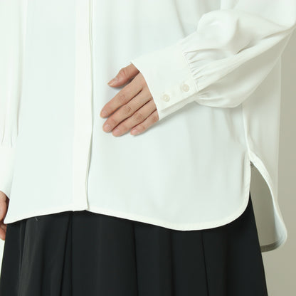 2wayレース衿とろみシャツ  793203