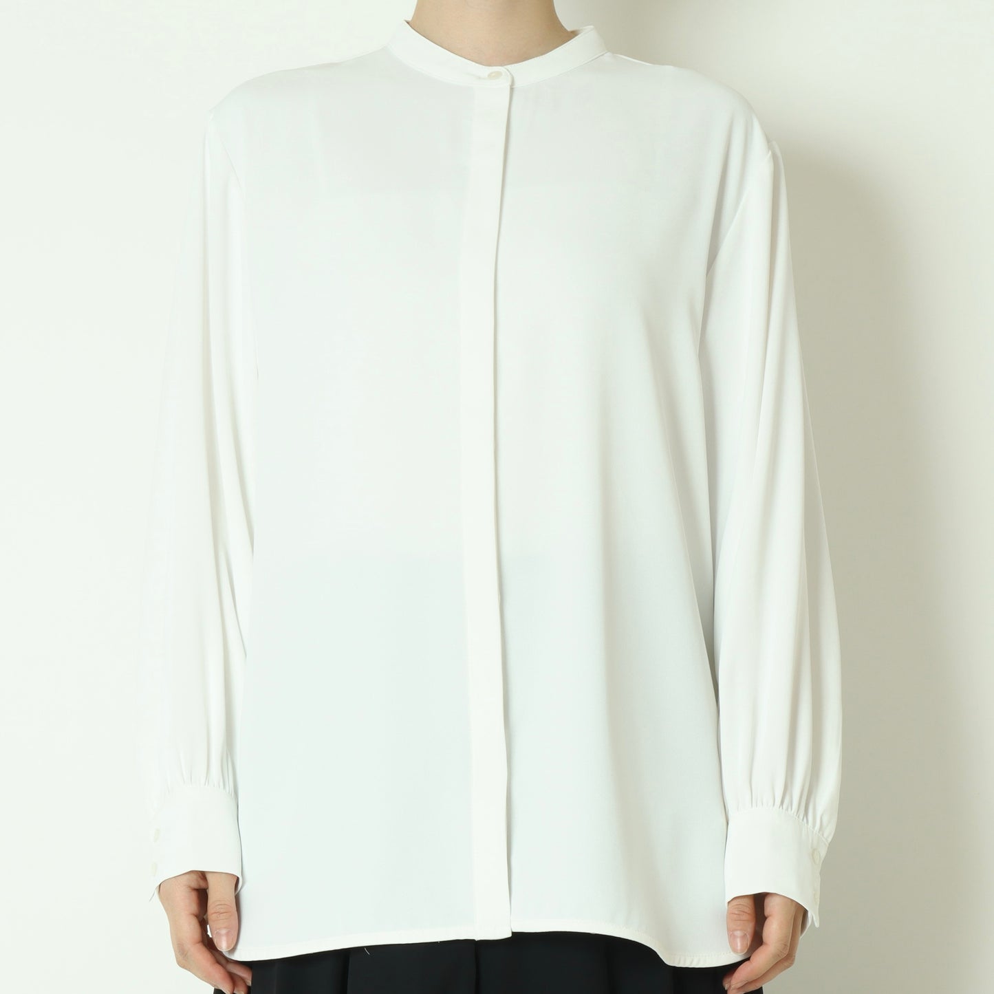 2wayレース衿とろみシャツ  793203