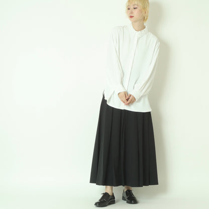 2wayレース衿とろみシャツ  793203