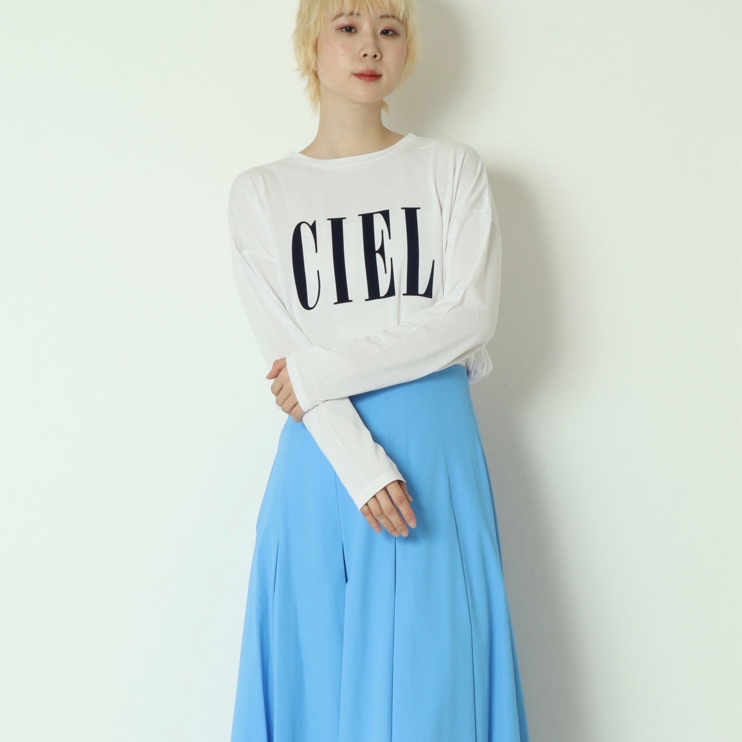 フロッキープリントロゴカットソー　780336