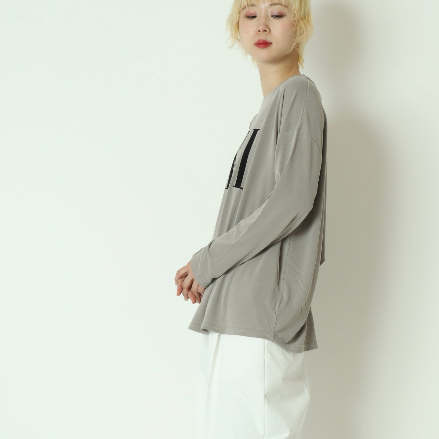 フロッキープリントロゴカットソー　780336