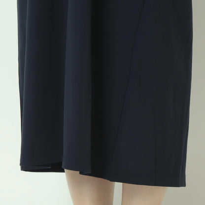 バイカラートリムストレートロングワンピース  783245