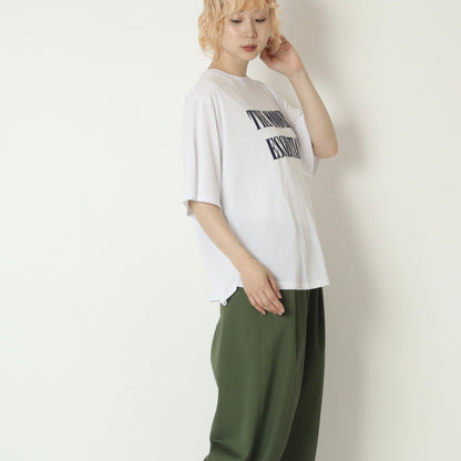 ロゴラウンドヘムTシャツ　810317