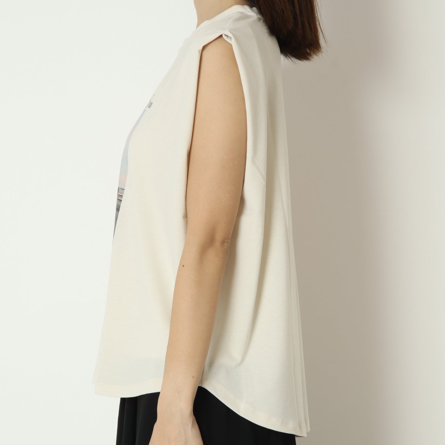 フォトプリントノースリーブTシャツ　830307
