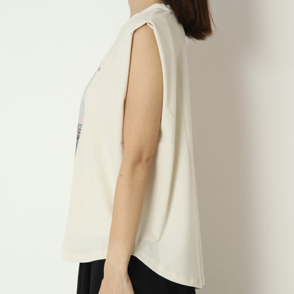 フォトプリントノースリーブTシャツ　830307