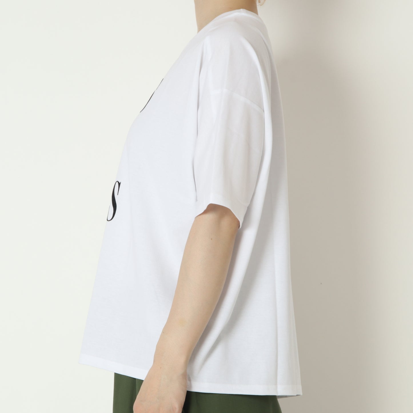 ドルマンスリーブロゴプリントTシャツ　830313