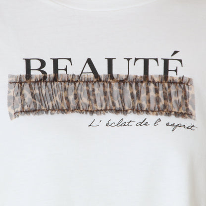 レオパードチュール重ねTシャツ　830315