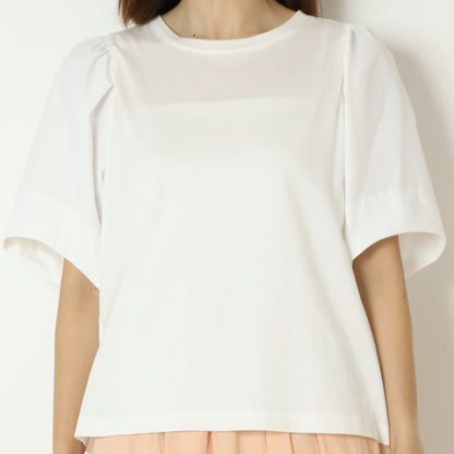 異素材パフスリーブTシャツ　261391