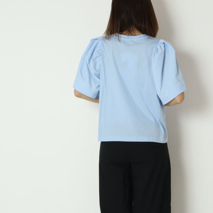 異素材パフスリーブTシャツ　261391