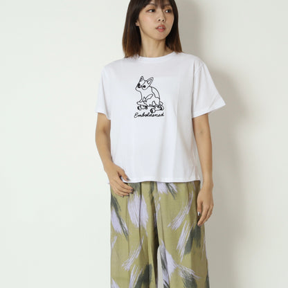 フレンチブルドッグコード刺繍Tシャツ　853202