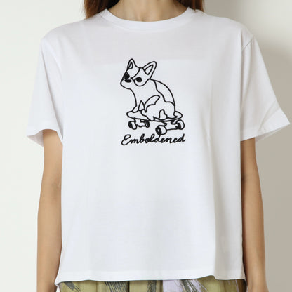 フレンチブルドッグコード刺繍Tシャツ　853202