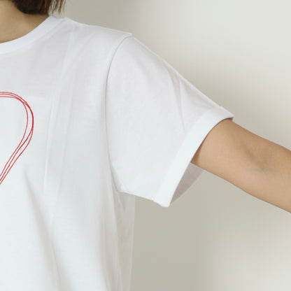 ハート刺繍Tシャツ　850302