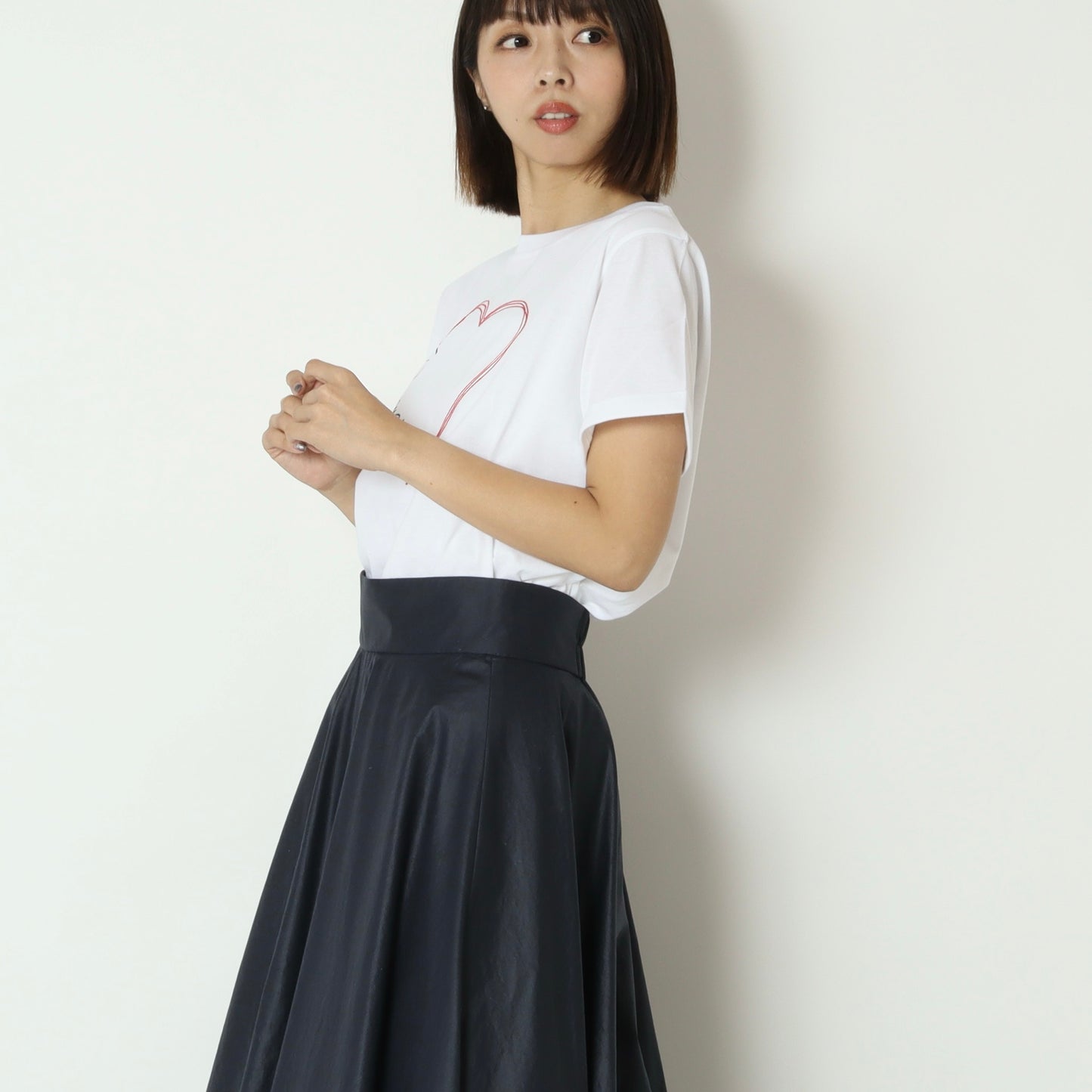 ハート刺繍Tシャツ　850302