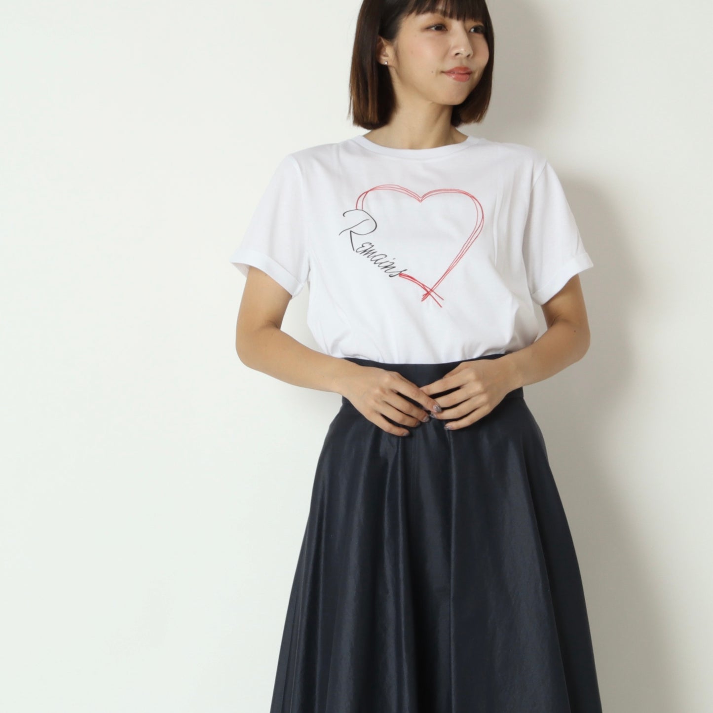 ハート刺繍Tシャツ　850302