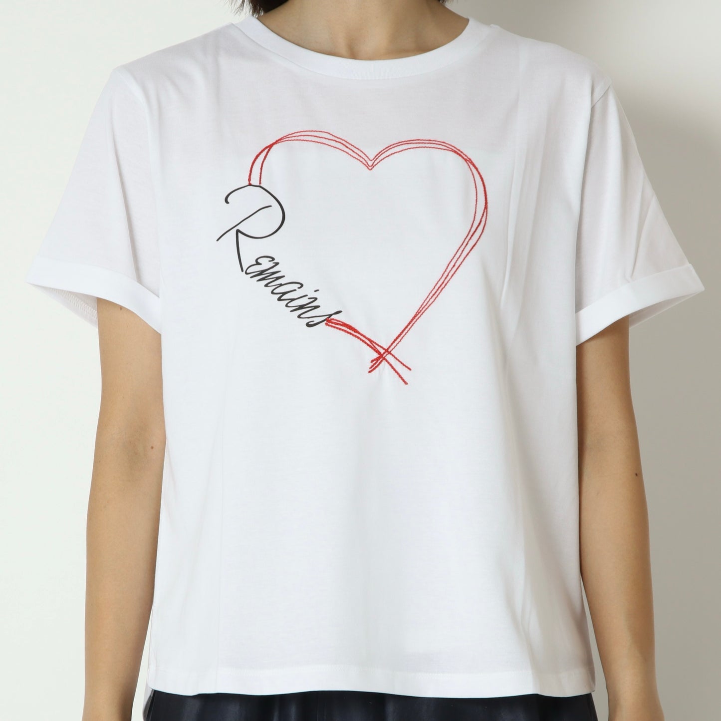 ハート刺繍Tシャツ　850302