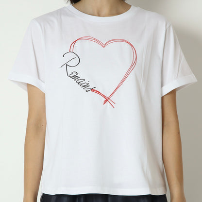 ハート刺繍Tシャツ　850302