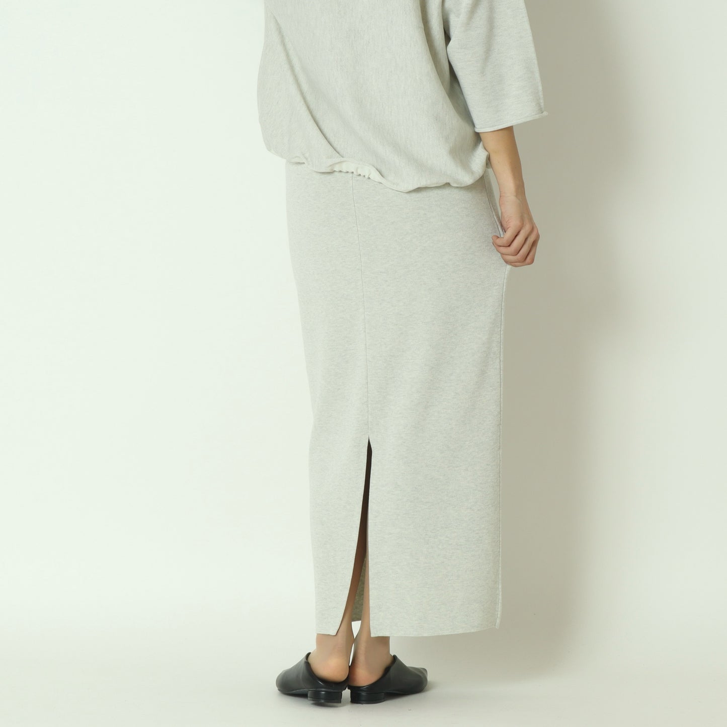 Iラインニットロングスカート　733944