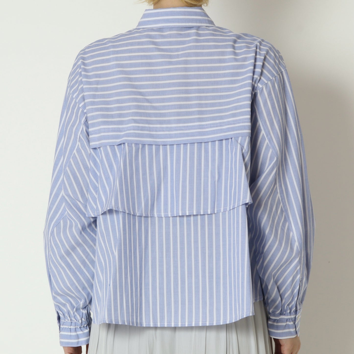 オーバーストライプシャツ　613920