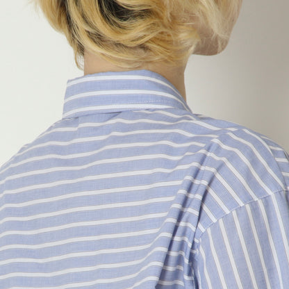 オーバーストライプシャツ　613920