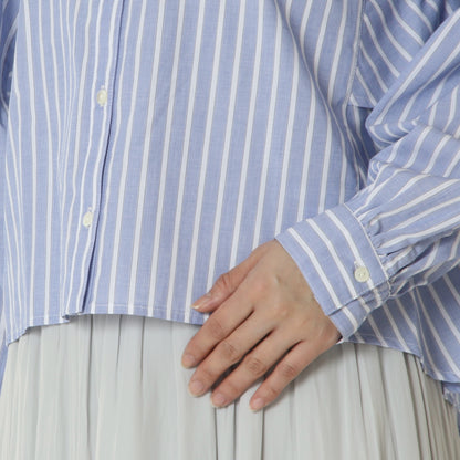 オーバーストライプシャツ　613920