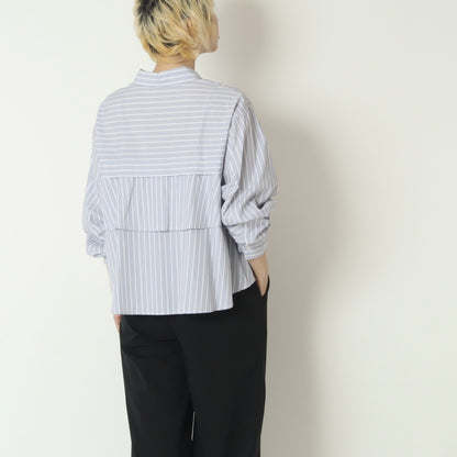 オーバーストライプシャツ　613920