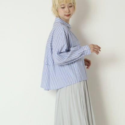 オーバーストライプシャツ　613920