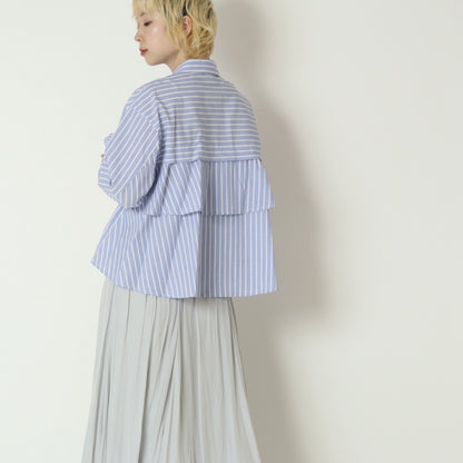 オーバーストライプシャツ　613920