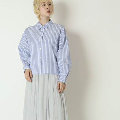 オーバーストライプシャツ　613920