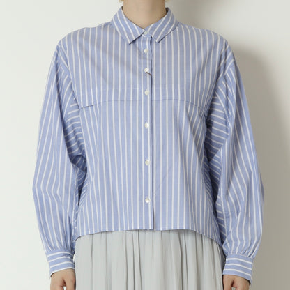 オーバーストライプシャツ　613920