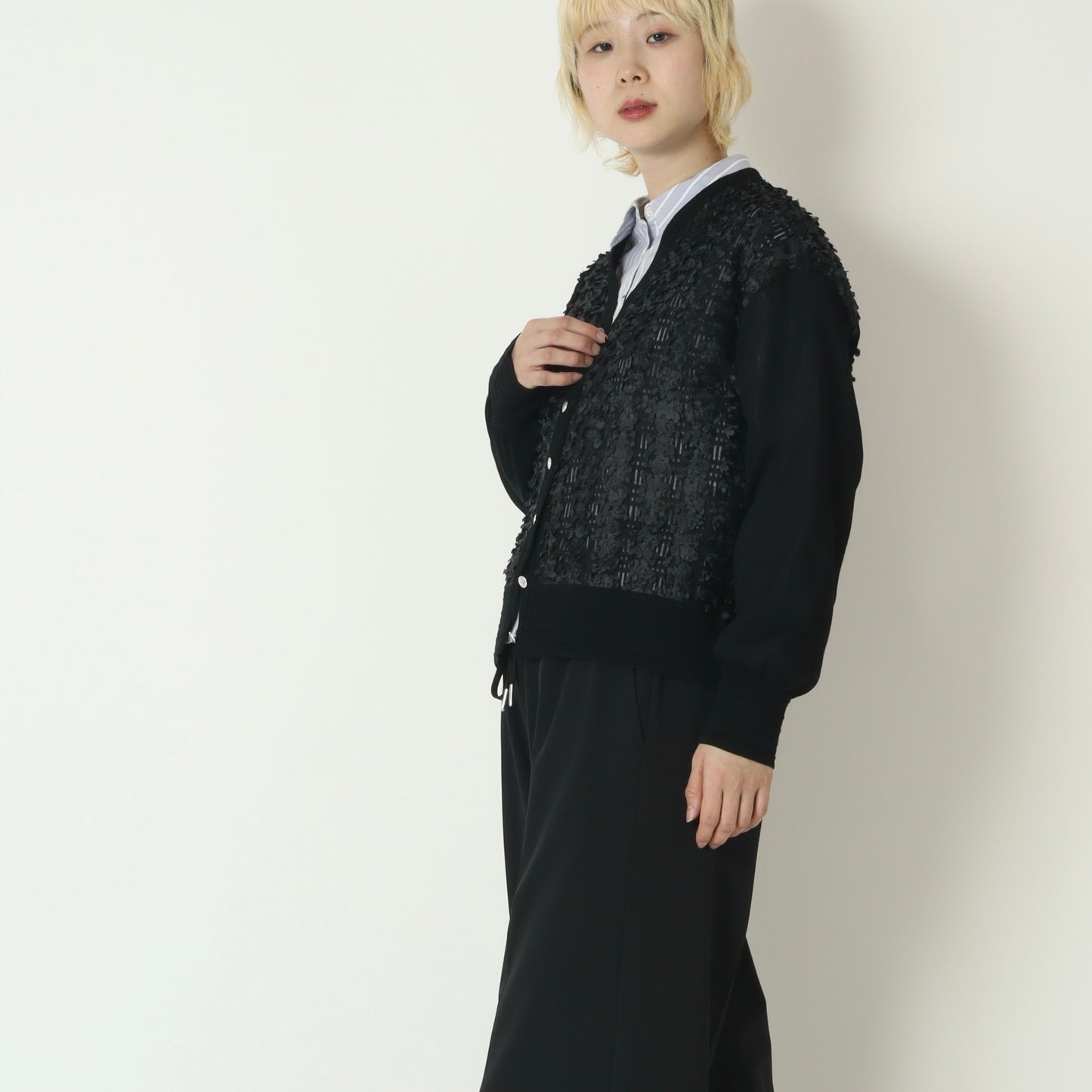 ドッキングニットカーディガン　733935