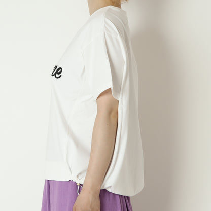 刺繍ロゴドロスト付きTシャツ　623972