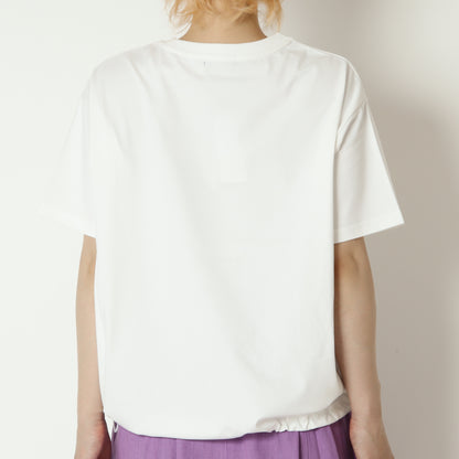 刺繍ロゴドロスト付きTシャツ　623972