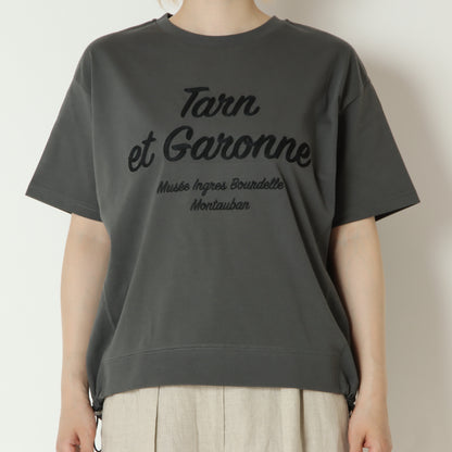 刺繍ロゴドロスト付きTシャツ　623972