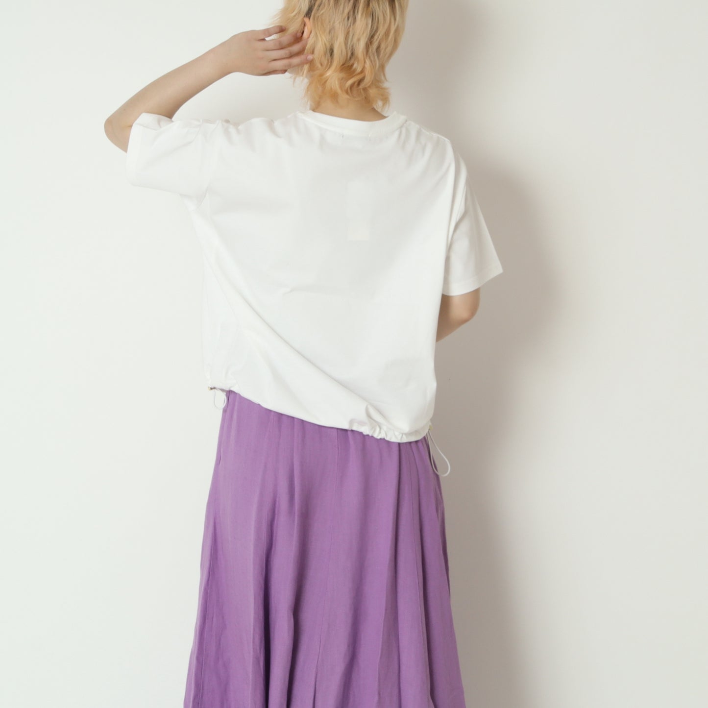 刺繍ロゴドロスト付きTシャツ　623972