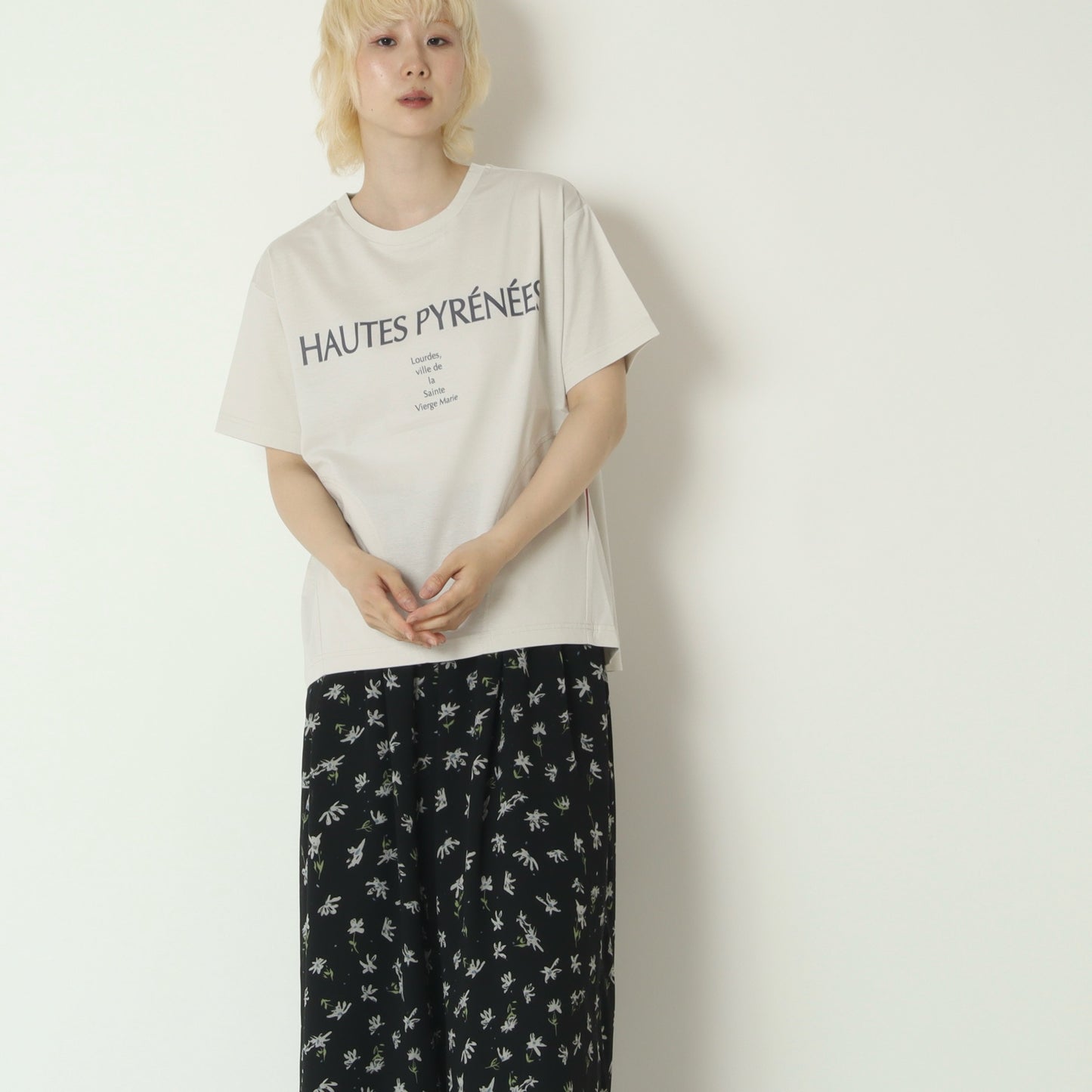 脇ポケット付きロゴTシャツ　623967