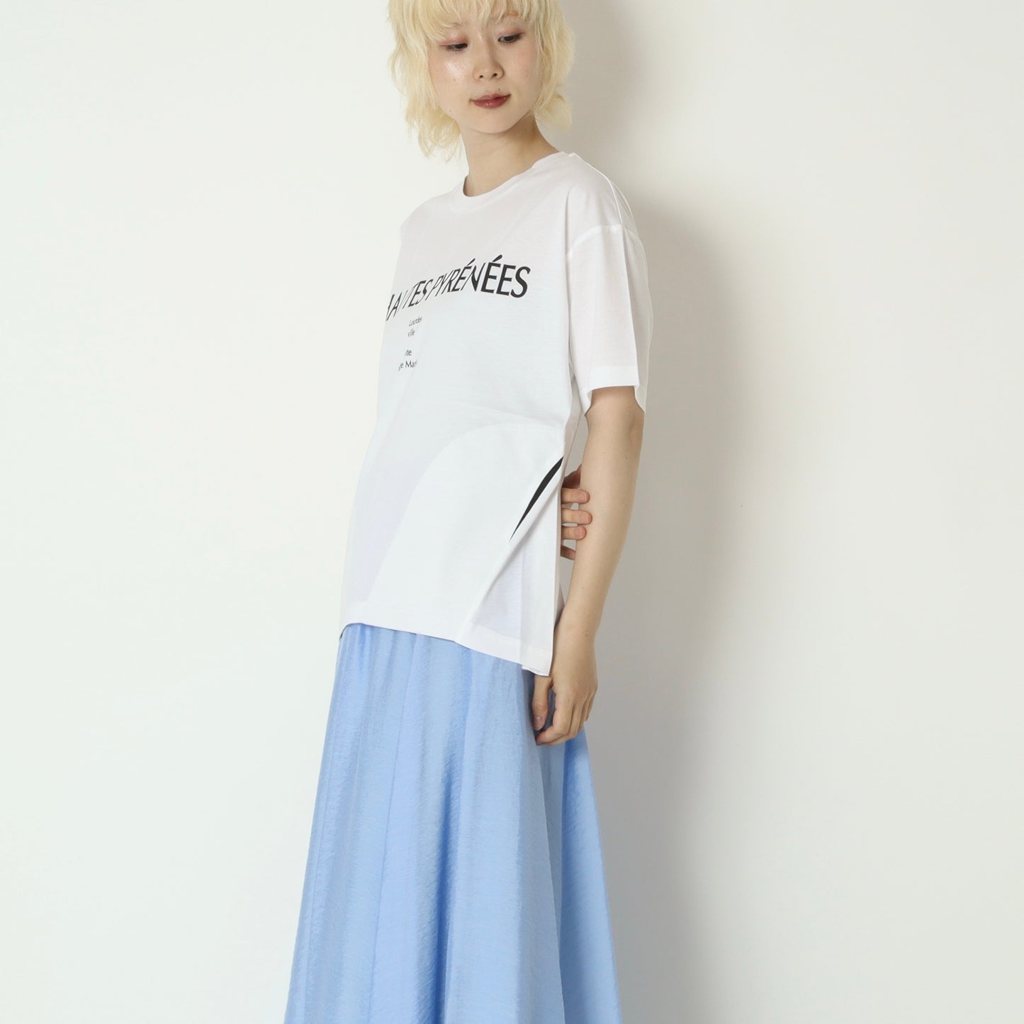 脇ポケット付きロゴTシャツ　623967