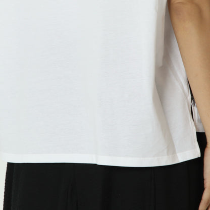 フロントレースタックフレンチTシャツ　633926