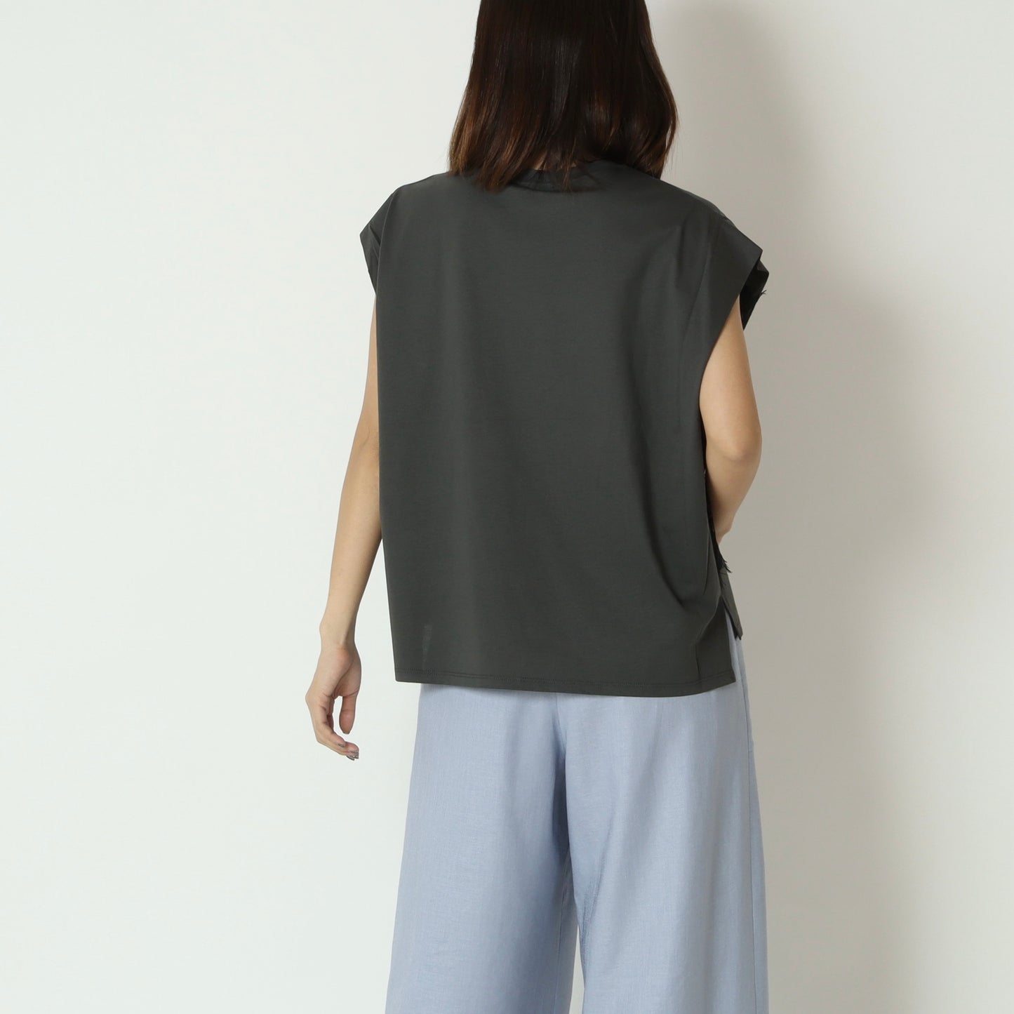 フロントレースタックフレンチTシャツ　633926