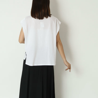 フロントレースタックフレンチTシャツ　633926