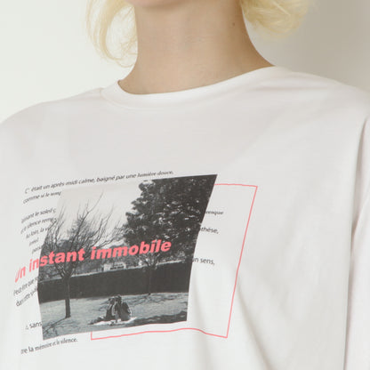 フォトプリントオーバーTシャツ　604071
